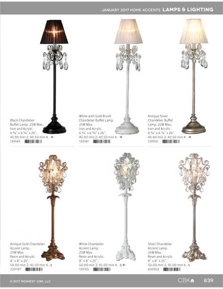 chandelier buffet lamps